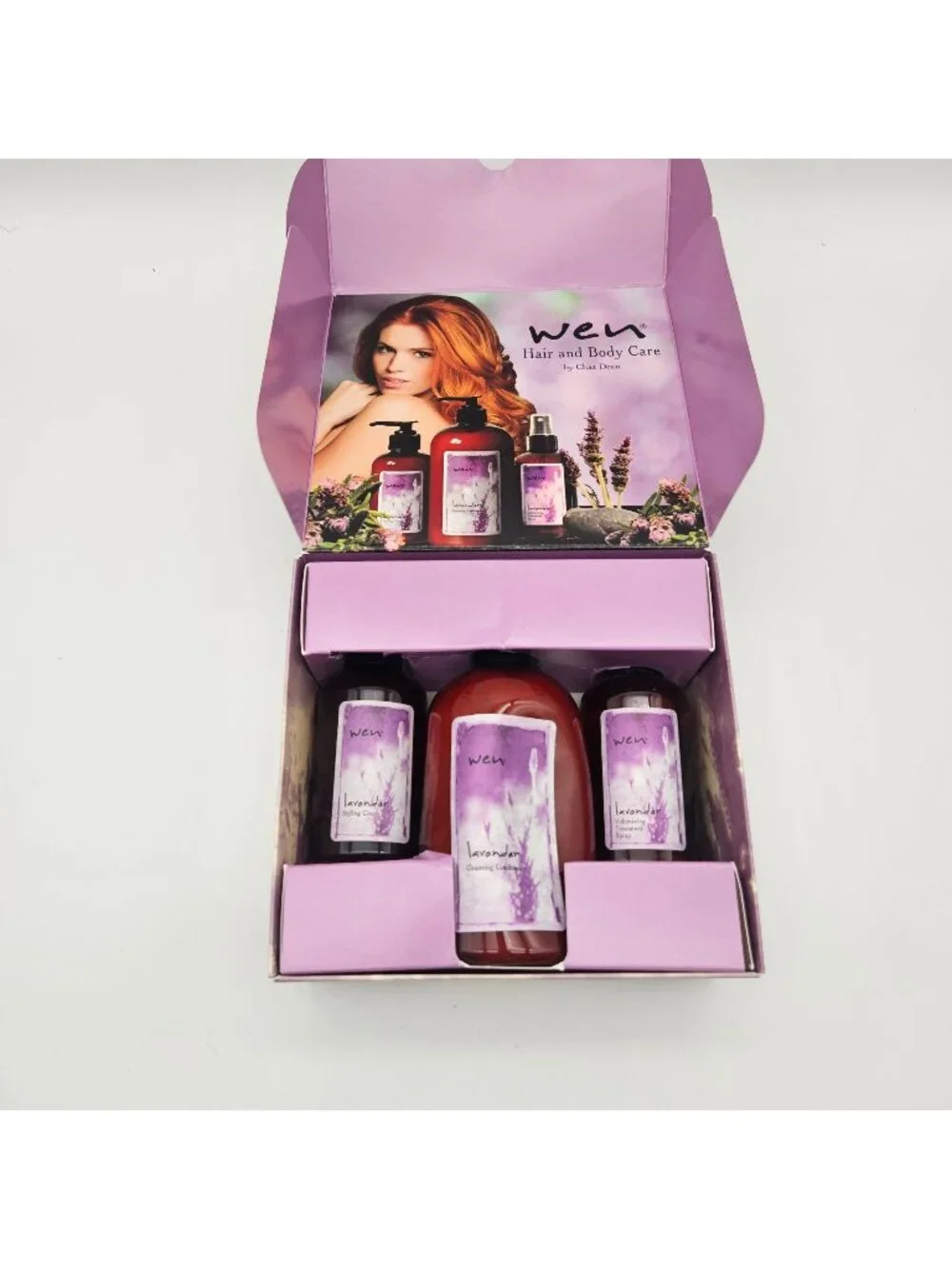 Wen Chaz Dean Lavender Set Cleanser Cream Volume Spray NEW